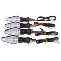 Wanheyao 4 Pack Motorycle Amber Blue Led Turn Signal Lights Indicators Bllinker For Sport Street Racing Bike Honda Yamaha