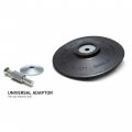 Gp12735 Hook And Loop Rotary Backing Pad With Drill Attachment 4 5 In Diameter Flat Rigid Rubber For Sanding Polishing 3250 Max