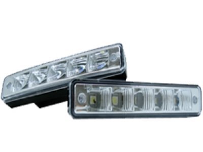 Universal Pure White Led Daytime Running Light Lamp Set 5 Smd Per Side 7 In X 1 6 2 Vehicle Driving Kit For All Cars