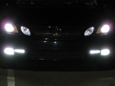 Universal Pure White Led Daytime Running Light Lamp Set 5 Smd Per Side 7 In X 1 6 2 Vehicle Driving Kit For All Cars