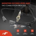A-premium O2 Oxygen Sensor Compatible With Toyota Sienna 1998 1999 2000 3 0l Upstream Downstream Front 2-pc Set Replace