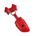 Aolaso Car Key Case For Bmw Cowhide Leather Fob Keychain Cover 4 Buttons 1 2 3 5 6 7 Series X1 X2 X3 X5 X6 Etc Gift Girls Women 