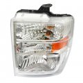 Wflnhb Driver Side Headlight Assembly Replacement For Ford E150 E250 E350 E450 2008-2014 Headlights Superduty Chrome Clear