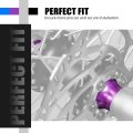 Nicecnc Purple Front Wheel Hub Spacer Bushing Collars O-ring For Surron Light Bee X S L1e Segway X160 X260 Cnc Aluminum