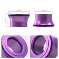 Nicecnc Purple Front Wheel Hub Spacer Bushing Collars O-ring For Surron Light Bee X S L1e Segway X160 X260 Cnc Aluminum