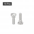 Uxcell Knurled Thumb Screws M5x16mm Brass Shoulder Bolts Grip Knobs Fasteners Nickel Plated 10pcs