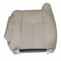 Driver Side Top Lean Back Seat Cover Replacement Leather Shale Light Neutral Tan For Cadillac Escalade 2003 2004 2005 2006 
