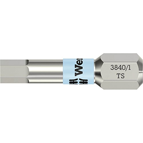 Wera Stainless 3840 1 Ts 2 5mm Hex Insert Bit 4-inch Drive