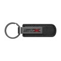 Ford F-150 Stx 4x4 Black Pu Leather Strap Metal Bar Key Chain Official Licensed