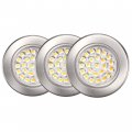 Getinlight Dimmable Led Puck Lights Kit With Etl Listed Recessed Or Surface Mount Design Soft White 3000k 12v 2 5w Brushed 