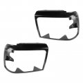 1a Auto Headlight Trim Bezels Black Lh Rh Pair Set For Ford Bronco F150 F250 F350 F450 