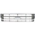 Ford Bronco Grille Assembly 1987 1988 Chrome Shell With Painted Argent Insert Plastic Fo1200129 E7tz8200b 