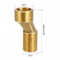 Uxcell Solid Brass Bathtub Shower Faucet Adjustable Swing Arm G1 2-g3 4 Bathroom Adapter Replacement