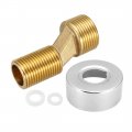 Uxcell Solid Brass Bathtub Shower Faucet Adjustable Swing Arm G1 2-g3 4 Bathroom Adapter Replacement