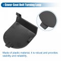 X Autohaux 1pair Front Left And Right Side Seat Belt Anchor Cover For Jeep Liberty 2009-2012 Dodge Black