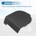 X Autohaux 1pair Front Left And Right Side Seat Belt Anchor Cover For Jeep Liberty 2009-2012 Dodge Black