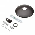 Aspen Creative 21511-11 Contemporary Chandelier Light Fixture Canopy Kit W Collar Loop Oil Rubbed Bronze 5 Diameter 1 Center 