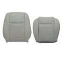 Driver Bottom Top Perforated Leather Seat Cover Gray Fit For Ford Mustang Gt 2005 2006 2007 2008 2009 