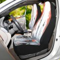 Yettasbin Paris Eiffel Tower Front Car Seat Cover Non-slip Stain Water Resistant Breathable Protector Universal Fits Suv Auto
