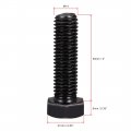 Uxcell M14x50mm Hex Head Screw Bolts Fastener Grade 8 Carbon Steel Black 3pcs