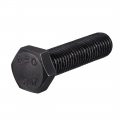 Uxcell M14x50mm Hex Head Screw Bolts Fastener Grade 8 Carbon Steel Black 3pcs