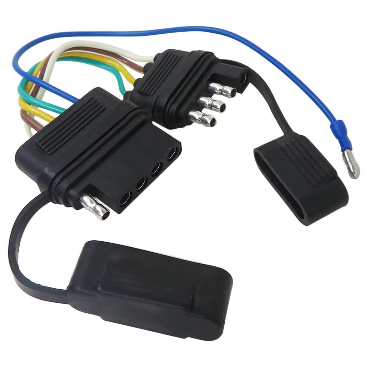 4 Pin To 5 Trailer Adapter Way Flat Wire For Boat Surge Brakes Harness