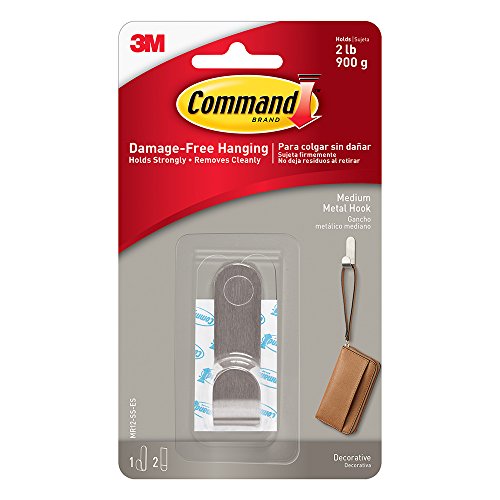 Command Modern Metal Hook Medium 1-hook Mr12-ss-es