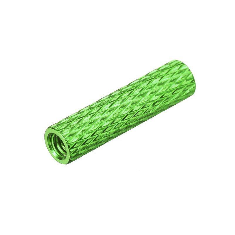 M3x20mm Aluminum Standoff With Mesh Texture Column Spacer For Rc Airplane Fpv Quadcopter Cnc Green 6pcs
