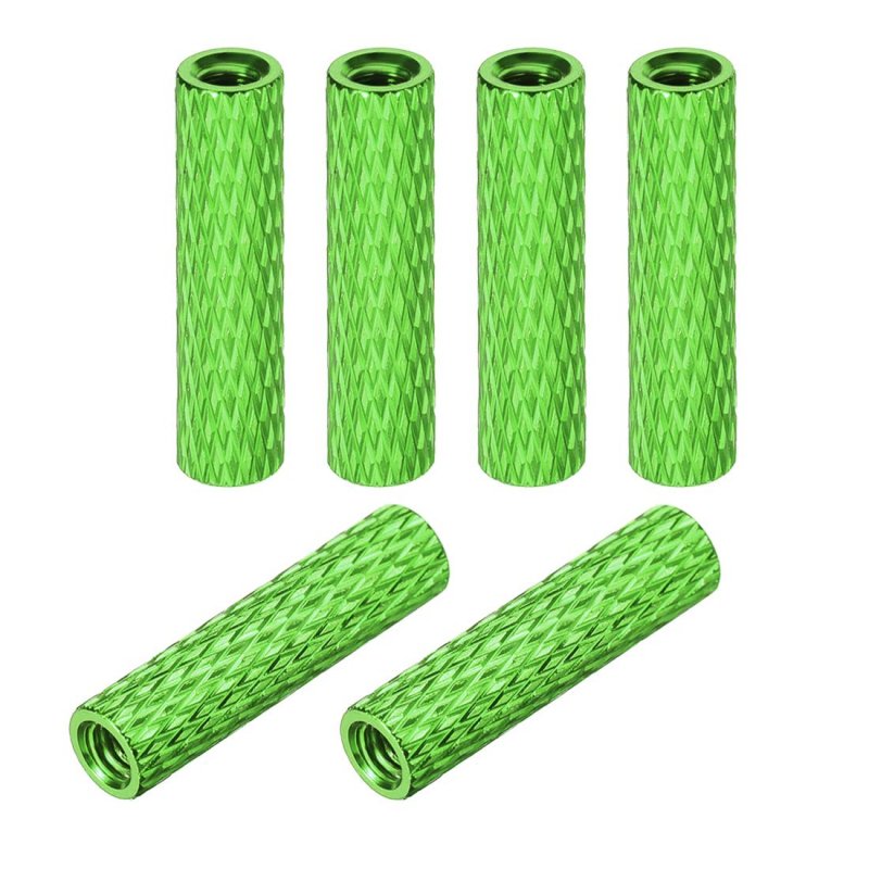 M3x20mm Aluminum Standoff With Mesh Texture Column Spacer For Rc Airplane Fpv Quadcopter Cnc Green 6pcs