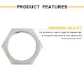 3pcs Cast Pipe Fitting Hex Locknut 304 Stainless Steel Lock Nut Pt 1-1 2 Female Thread For Plumbing Fixed Water Broom And