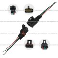 2 Sets Of 3 Wire Plug Pin Male And Female High Low Beam Connector For Vehicles