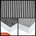 A-premium 2-pc Engine Cabin Air Filter With Activated Carbon Compatible Audi A6 Quattro 2012-2018 A7 S6 2013-2018 S7 3 0l 4