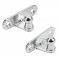 Gas Spring Mounting Bracket 2pcs Strut 10mm Ball Stud Metal Universal Multi Fit For Engine Trunk 