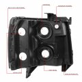 Auto Dynasty Compatible With Silverado Gmt900 Pair Of Smoke Lens Clear Corner Headlight Led 3rd Brake Light