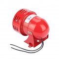 220v 120db Ms-190 Mini Metal Motor Alarm Industrial Sound Buzzer Electrical Guard Against Theft Continuous Red