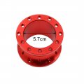 Uxcell Red Aluminum Alloy 5cm Height Car Steering Wheel Hub Extension Adapter Spacer
