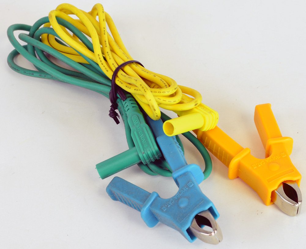 Sinometer C3102 Industrial Heavy-duty 1000v 10a Test Lead Set Probe Yellow Blue