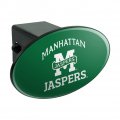 Graphics More Manhattan College Jaspers Logo Oval Tow Trailer Hitch Cover Plug Insert