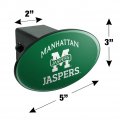Graphics More Manhattan College Jaspers Logo Oval Tow Trailer Hitch Cover Plug Insert