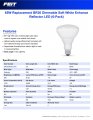 Feit Electric Br30 Led Light Bulb 65w Equivalent Dimmable50 Lumens E26 Standard Base 2700k Soft White 90 Cri Recessed Can Bulbs
