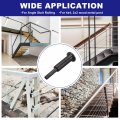 Uxcell 10 Pack Black Invisible Cable Railing Kit T316 Stainless Steel 1 8 Swage Tensioner Terminal Hidden For 2 X2 Wood Metal