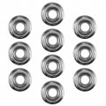 Caltric 10x Flanged Nylok Nut Compatible With Polaris 754-21-53 1 4-20