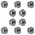 Caltric 10x Flanged Nylok Nut Compatible With Polaris 754-21-53 1 4-20