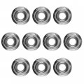 Caltric 10x Flanged Nylok Nut Compatible With Polaris 754-21-53 1 4-20