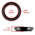 Caltric Rear Axle Bearing With Seal And Spacer Tube Hub Kit Compatible Yamaha Yfz450 2004-2005