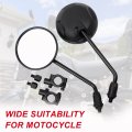 Minho Rearview Mirrors X War Police 10mm Bolt For Honda Msx125 Grom 2014-2022 Black Round Cmx 300 500 Rebel 2017-2022 Motocycle