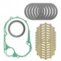 Caltric Clutch Friction Steel Plates And Gasket Kit Compatible With Yamaha Xvs1100 V-star 1100 1999-2009