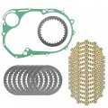 Caltric Clutch Friction Steel Plates And Gasket Kit Compatible With Yamaha Xvs1100 V-star 1100 1999-2009