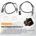Uxcell 1 Set Car Upstream Downstream O2 Oxygen Sensor Air Fuel Ratio Replacement No Md314062 Md333995 Mn158920 For Montero