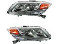 Headlight Assembly Set Of 2 For 2012 Honda Civic Front Left And Right Driver Passenger Side Clear Lens Waterproof W0115-s515713 